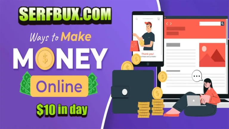 Earn money from serfbux.com